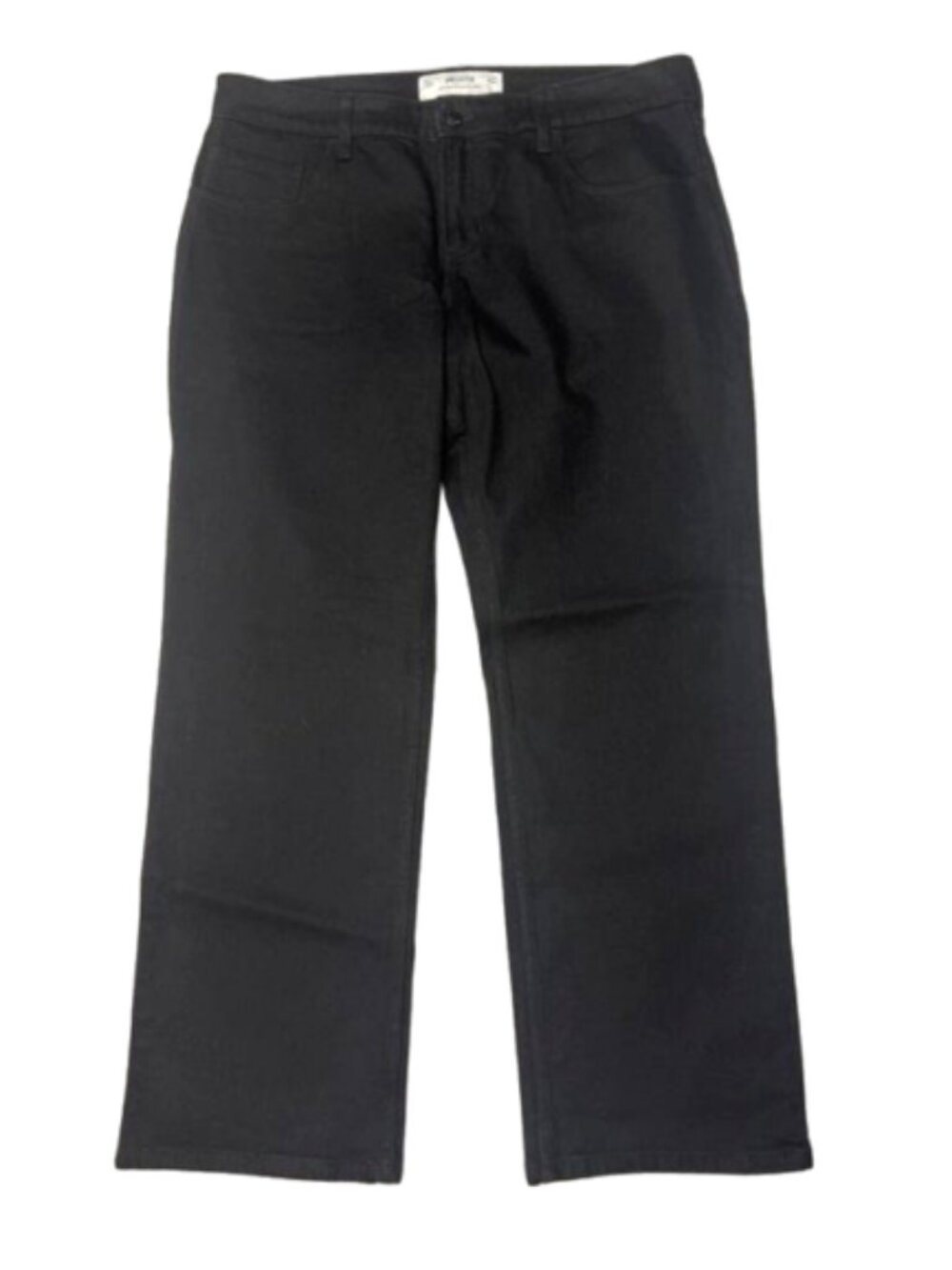 Hollister Black Low Rise Relaxed Straight Leg Jeans Size 14R #2646